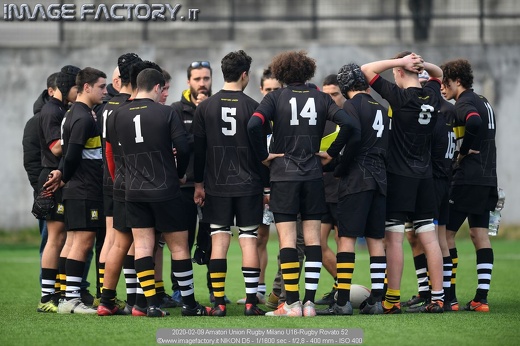 2020-02-09 Amatori Union Rugby Milano U16-Rugby Rovato 52